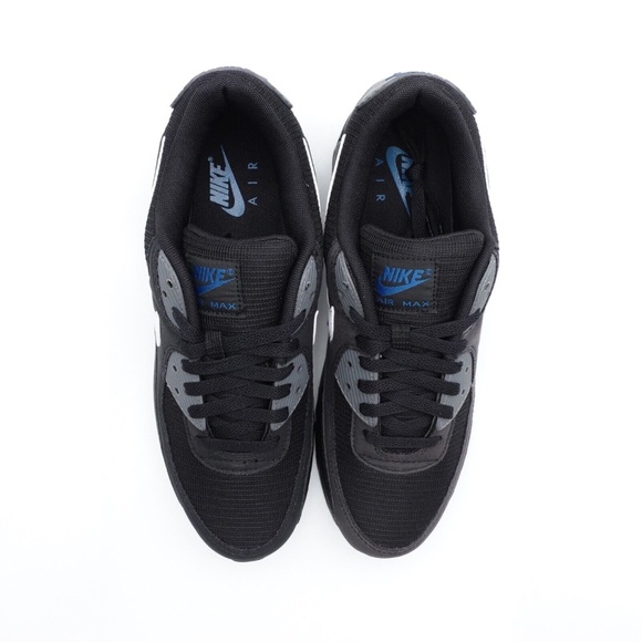 NEW Size 10 Men's Nike Air Max 90 J22 Sneakers DR0145-002 Black/White/Marina - Picture 5 of 9